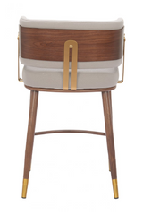 Beige Leather Counter Stool | OROA Modern Brew | Oroa.com