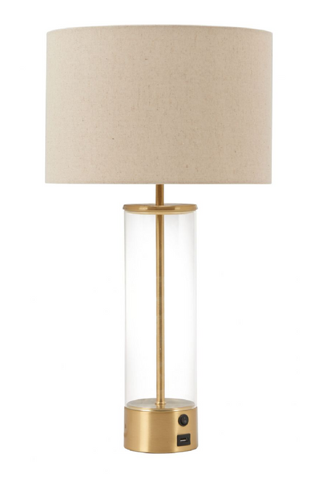Beige Drum Shade Table Lamp | OROA Modern Boreal | Oroa.com