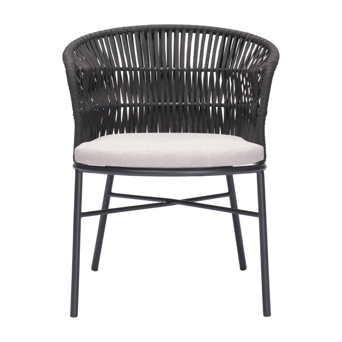 Contemporary Black Outdoor Dining Chairs (2) | OROA Modern | Oroa.com