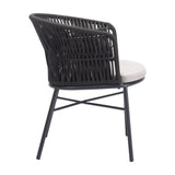Contemporary Black Outdoor Dining Chairs (2) | OROA Modern | Oroa.com
