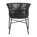 Contemporary Black Outdoor Dining Chairs (2) | OROA Modern | Oroa.com