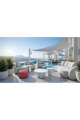 White Outdoor Side Table | OROA Modern Sunny Isles | Oroa.com