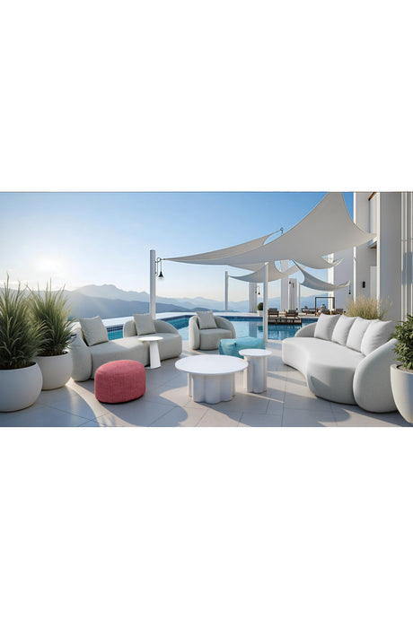 White Outdoor Side Table | OROA Modern Sunny Isles | Oroa.com
