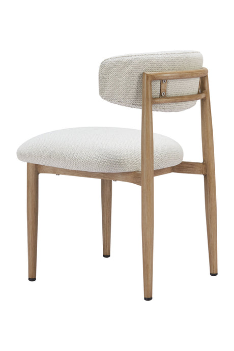 White Padded Outdoor Dining Chair | OROA Modern Bege | Oroa.com