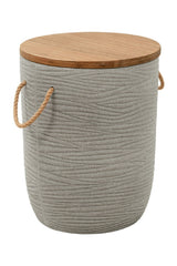 Gray Terrazzo Outdoor Side Table | OROA Modern Biban | Oroa.com