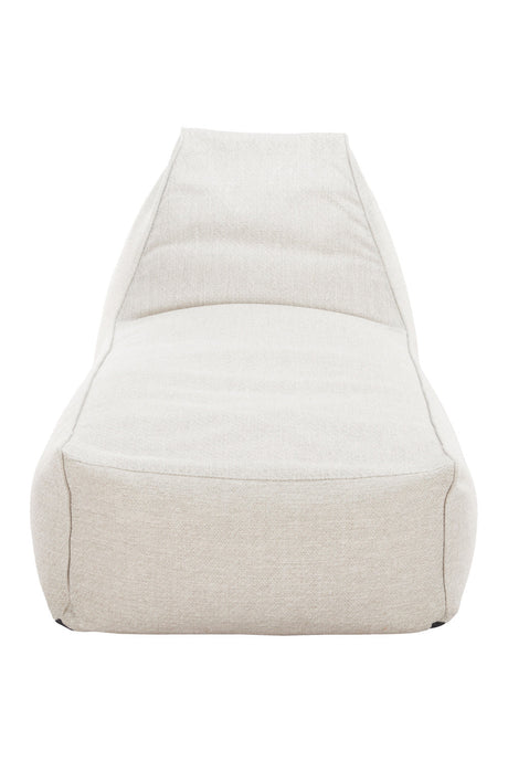 Beige Olefin Outdoor Chaise Lounge | OROA Modern Kalm | Oroa.com