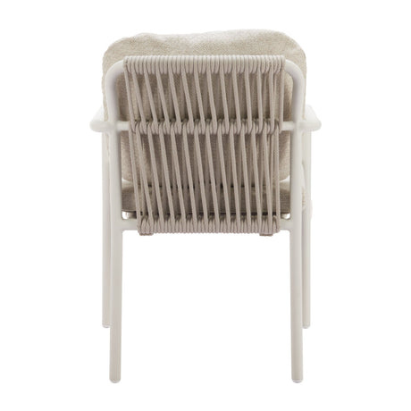 Beige Upholstered Outdoor Dining Chairs (2) | OROA Modern Aite | Oroa.com