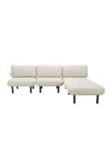 Beige Olefin Outdoor Accent Chair | OROA Modern Aperto | Oroa.com