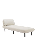 Beige Olefin Outdoor Chaise | OROA Modern Aperto | Oroa.com