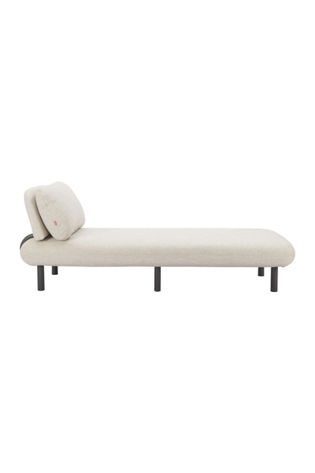 Beige Olefin Outdoor Chaise | OROA Modern Aperto | Oroa.com