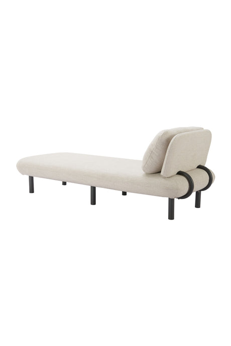 Beige Olefin Outdoor Chaise | OROA Modern Aperto | Oroa.com
