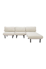 Beige Olefin Outdoor Chaise | OROA Modern Aperto | Oroa.com