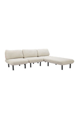 Beige Olefin Outdoor Chaise | OROA Modern Aperto | Oroa.com
