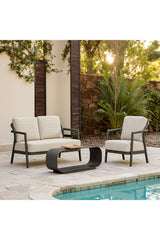 Aluminum Framed Outdoor Loveseat | OROA Modern Rein | Oroatrade.com