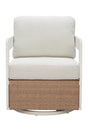 Brown Base Outdoor Swivel Chair | OROA Modern Gelo | Oroa.com