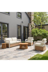 Brown Base Outdoor Swivel Chair | OROA Modern Gelo | Oroa.com