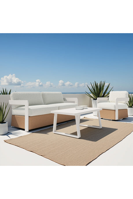 Brown Base Outdoor Swivel Chair | OROA Modern Gelo | Oroa.com