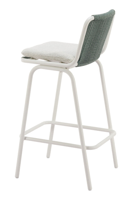 Green Outdoor Bar Stool Set (2) | OROA Modern Luft | Oroa.com
