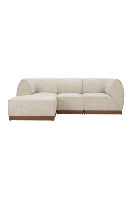 Beige Outdoor Armless Chair | OROA Modern Christy | Oroa.com