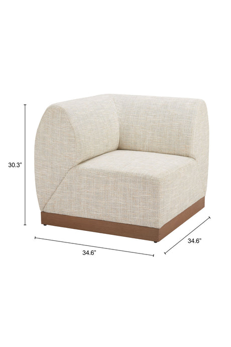 Beige Outdoor Corner Chair | OROA Modern Christy | Oroa.com