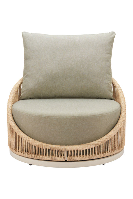 Rattan Weave Outdoor Swivel Chair | OROA Modern Cabana | Oroa.com