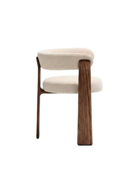 Modern dining chair with dark wood legs -  www.oroa.com