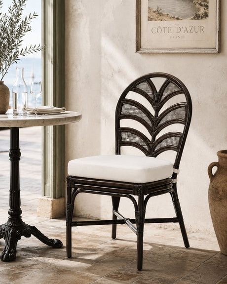 black bistro chair with cushion - www.oroa.com