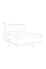 Channel Tufted Bed by Splendido Jamille, alternate view 15