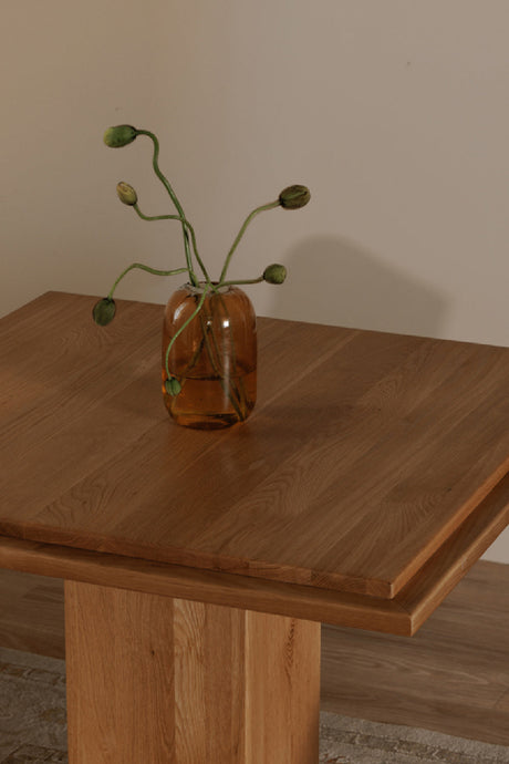 Modern European furniture - Square Natural Wood Table - www.oroa.com