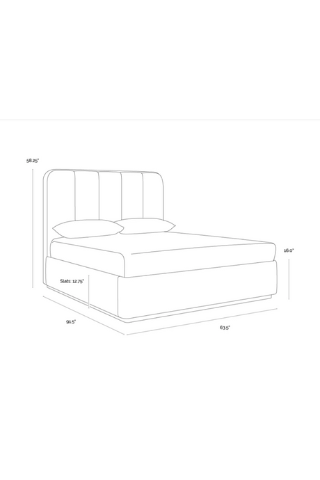 Channel Tufted Bed by Splendido Jamille, alternate view 6