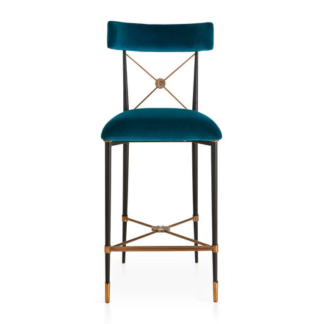 Velvet Counter Stool | Jonathan Adler Rider | Oroa.com