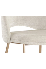 Cutout-Back Fabric Dining Chairs (2) by Splendido Radella, alternate view 7