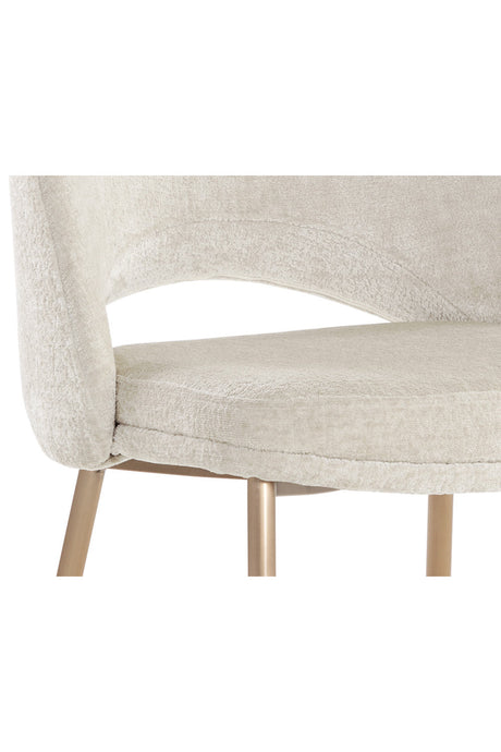 Cutout-Back Fabric Dining Chairs (2) by Splendido Radella, alternate view 7