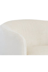 White Curved Lounge Chair by Splendido Mircea Accent Chair, alternate view 6