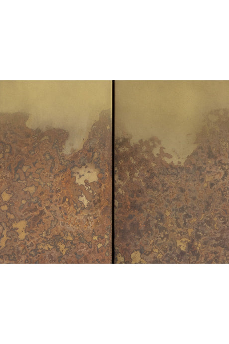 Antique Brass Patina 4-Door Cabinet by Splendido Auburn, alternate view 6