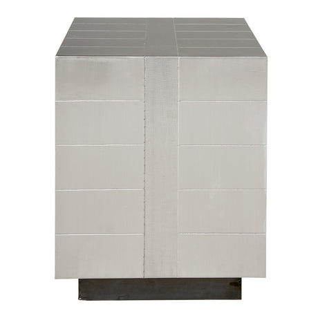 Nickel-Plated Bedside Table | Jonathan Adler Talitha | Oroa.com