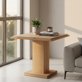 Modern European furniture - Square Natural Wood Table - www.oroa.com