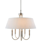 Modern European furniture -  White Linen 5-Light Chandelier - www.oroa.com