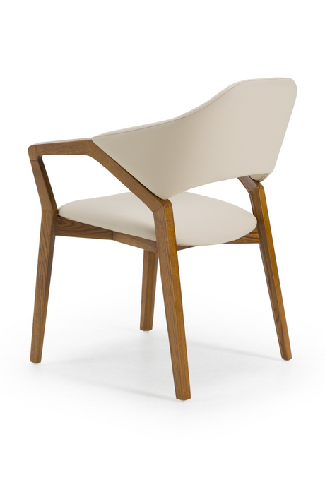 Cream Vegan Leather Dining Chair | OROA Modern Ocasio | Oroa.com