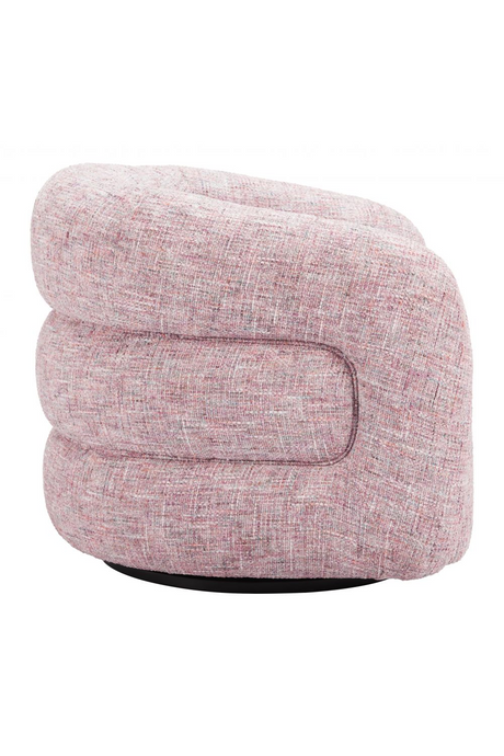 Pink Tweed Swivel Chair | OROA Modern Refine | Oroa.com